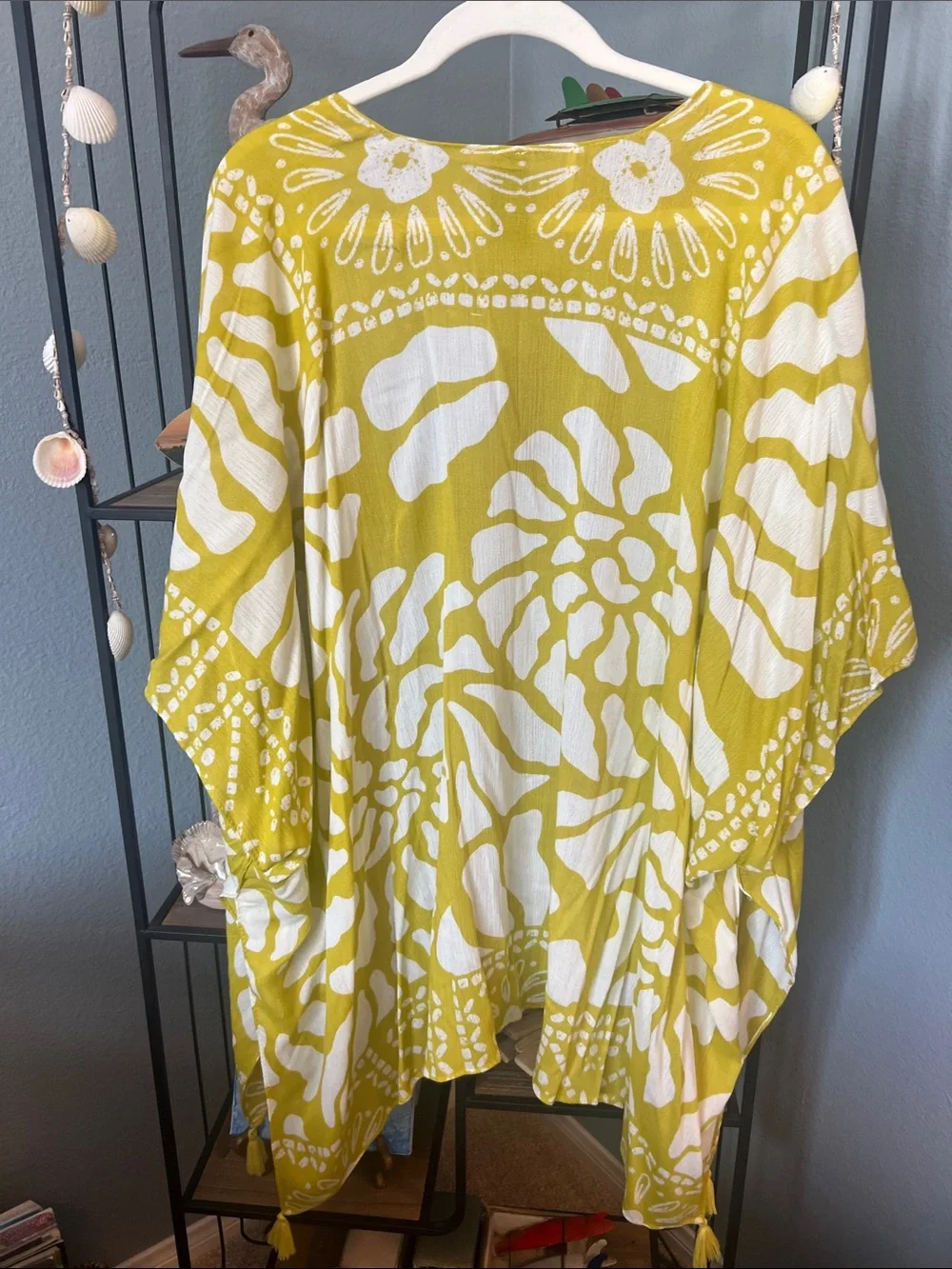 New Vince Camuto Citron Patterned Kimono one size